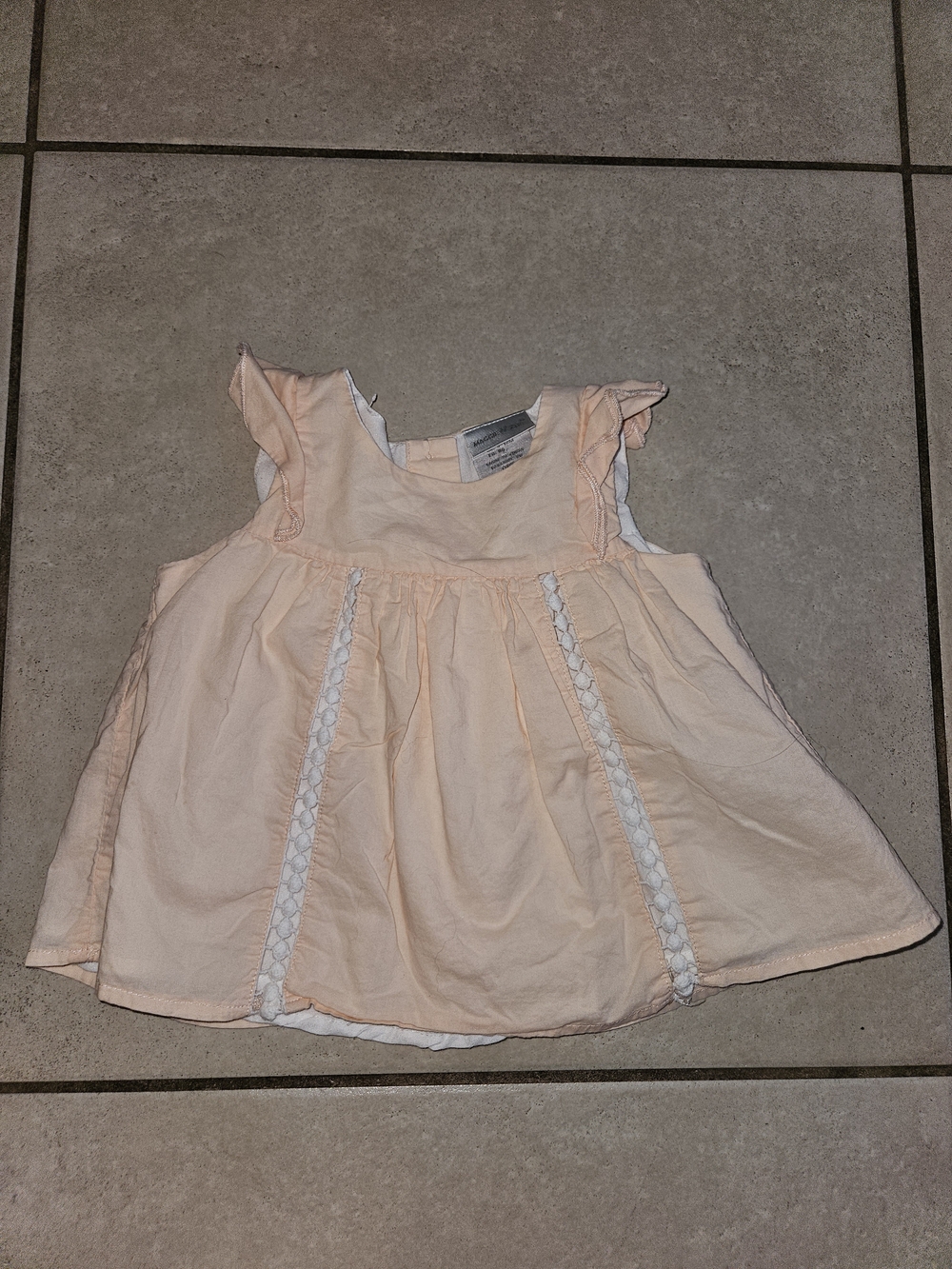 Maggie & Zoe Peach Flutter-Sleeve Girls' Camisole